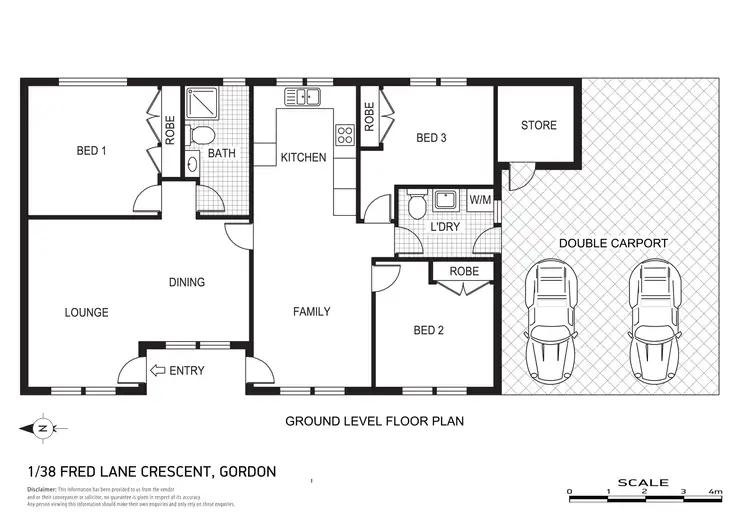 Floorplan of Homely house listing, 38 Fred Lane Crescent, Gordon ACT 2906