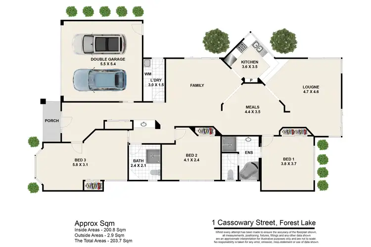 Floorplan of Homely house listing, 1 Cassowary Street, Doolandella QLD 4077