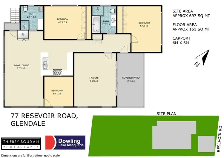 Floorplan of Homely house listing, 77 Reservoir Road, Glendale NSW 2285