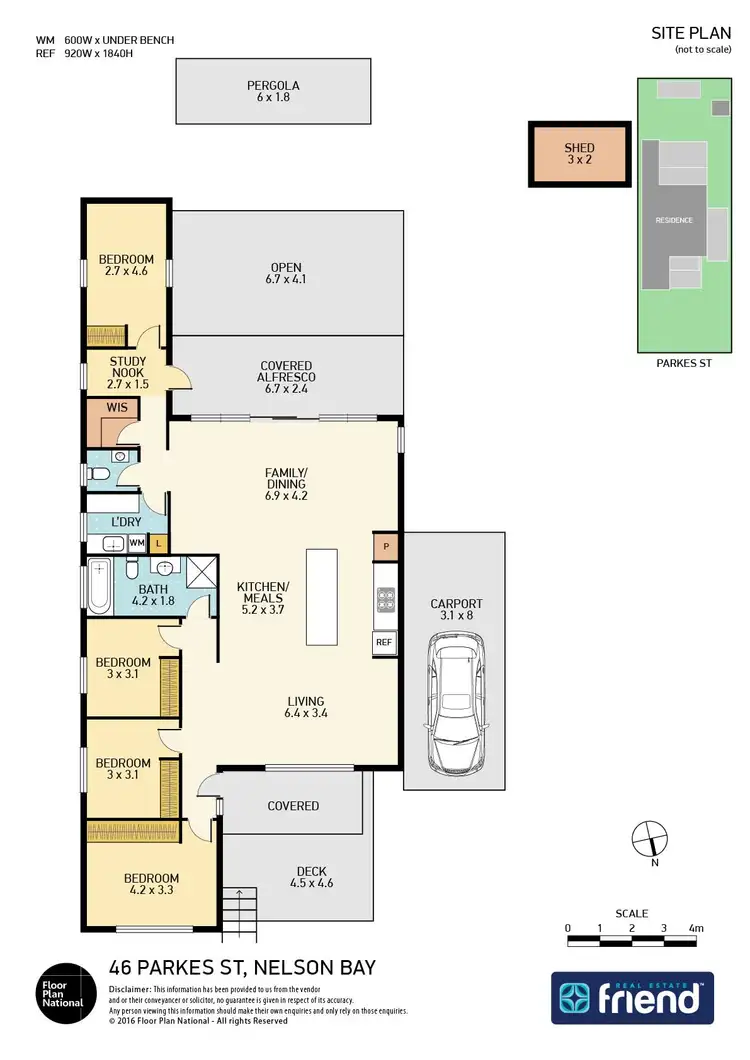 Floorplan of Homely house listing, 46 Parkes Street, Nelson Bay NSW 2315