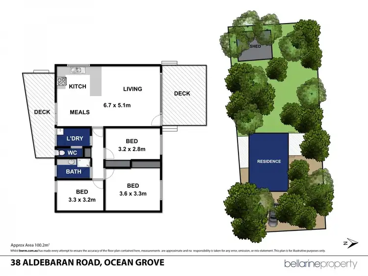 Floorplan of Homely house listing, 38 Aldebaran Road, Ocean Grove VIC 3226