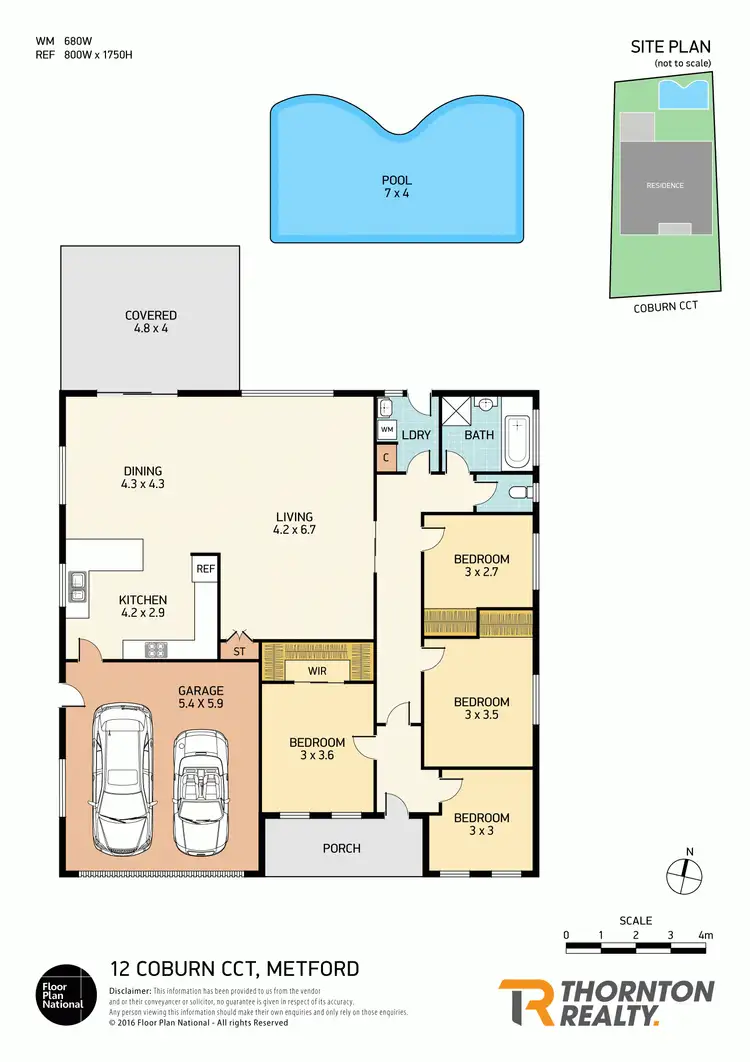 Floorplan of Homely house listing, 12 Coburn Circuit, Metford NSW 2323