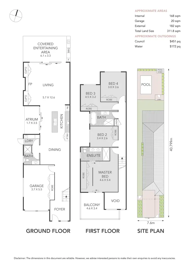 Floorplan of Homely semi-detached listing, 23a Station Street, Concord NSW 2137