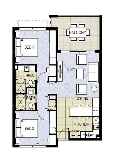 Floorplan of Homely apartment listing, 46/14 Bright Place, Birtinya QLD 4575
