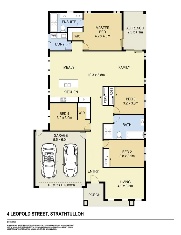 Floorplan of Homely house listing, 4 Leopold Street, Strathtulloh VIC 3338
