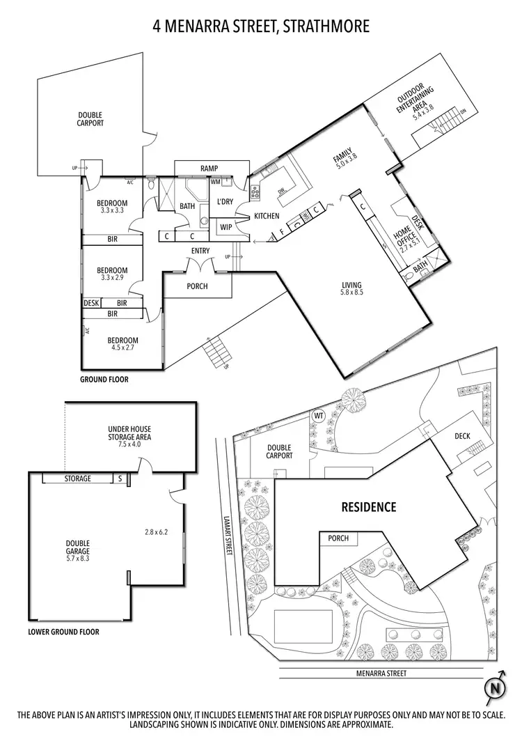 Floorplan of Homely house listing, 4 Menarra Street, Strathmore VIC 3041