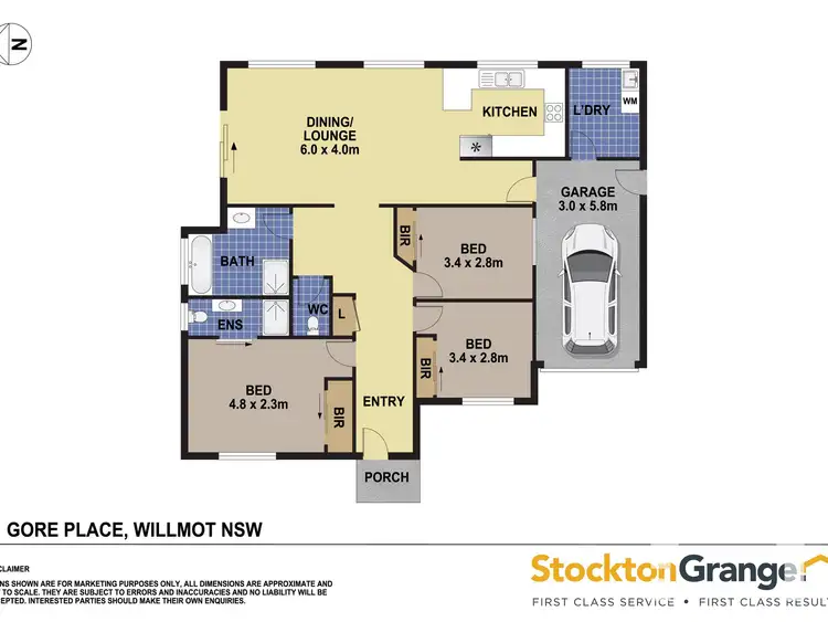 Floorplan of Homely house listing, 1 Gore Place, Willmot NSW 2770