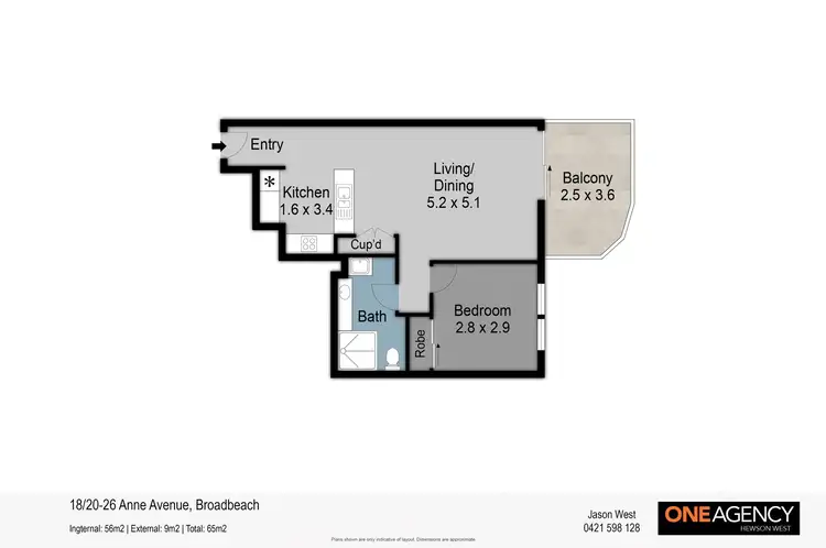 Floorplan of Homely apartment listing, 18/22 - 26 Anne Avenue, Broadbeach QLD 4218