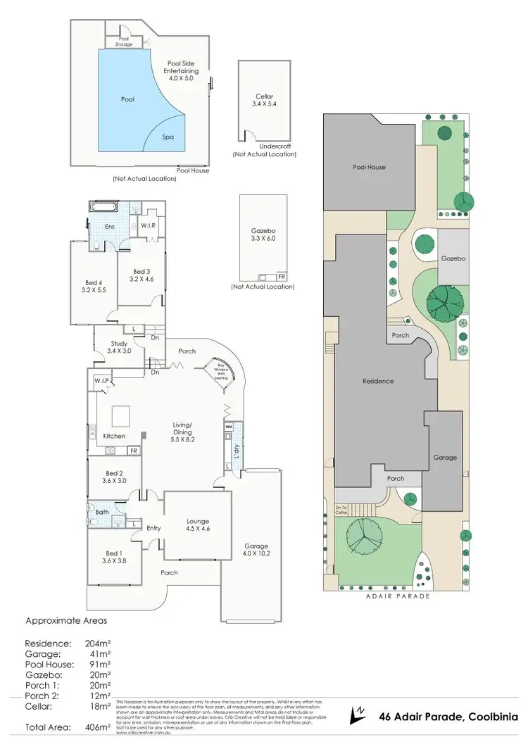 Floorplan of Homely house listing, 46 Adair Parade, Coolbinia WA 6050