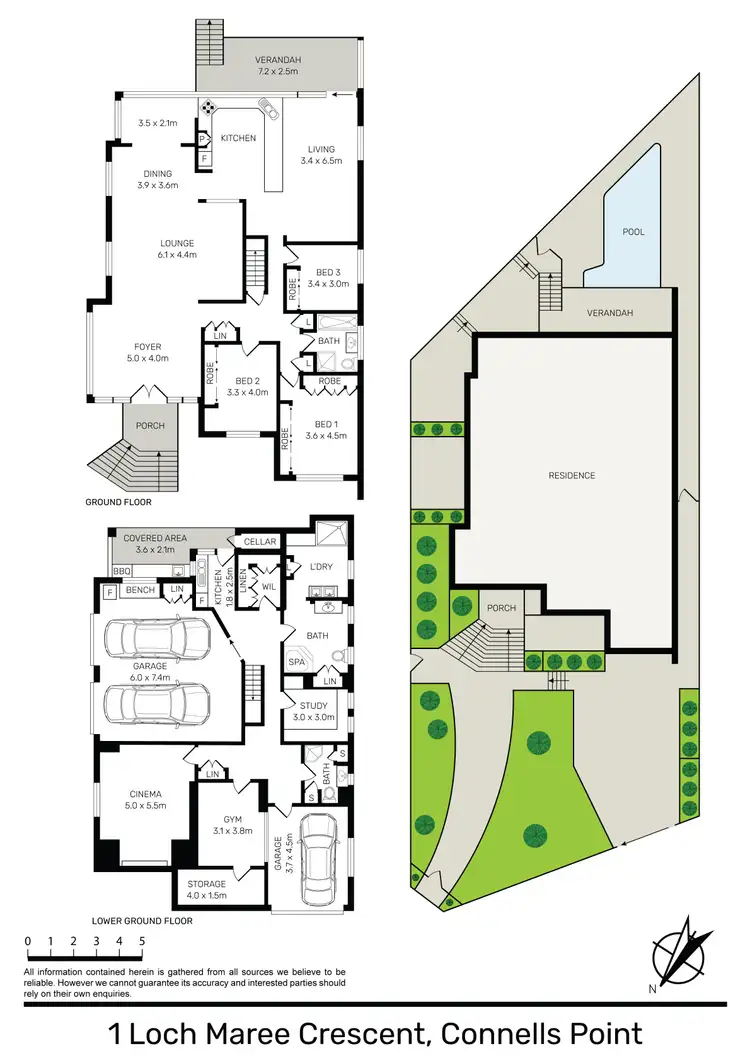 Floorplan of Homely house listing, 1 Loch Maree Crescent, Connells Point NSW 2221