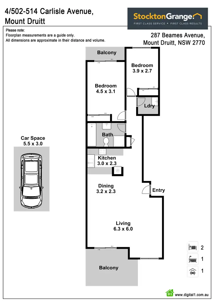 Floorplan of Homely house listing, 4/502 Carlisle Avenue, Mount Druitt NSW 2770