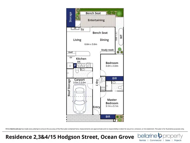 Floorplan of Homely townhouse listing, 4/15 Hodgson Street, Ocean Grove VIC 3226