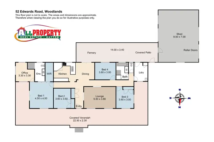 Floorplan of Homely house listing, 52 Edwards Road, Woodlands QLD 4343
