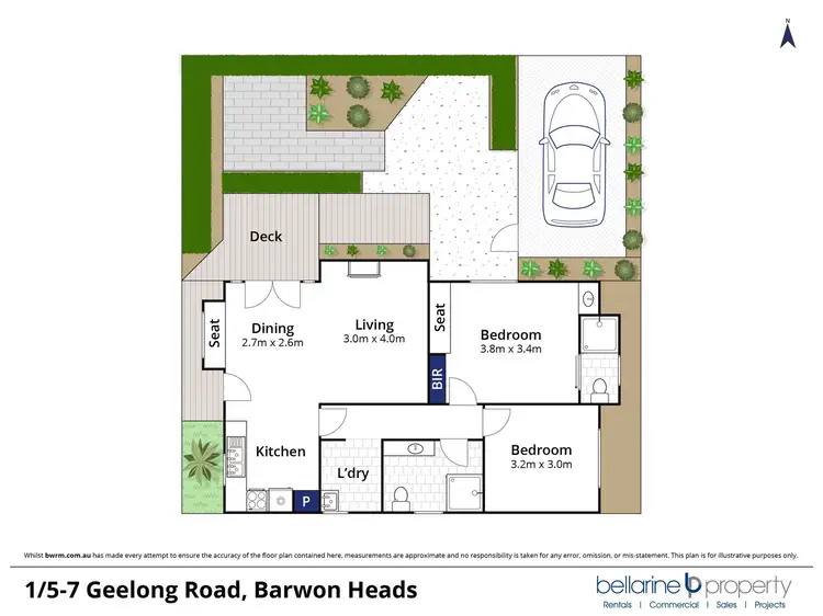 Floorplan of Homely townhouse listing, 1/5-7 Geelong Road, Barwon Heads VIC 3227