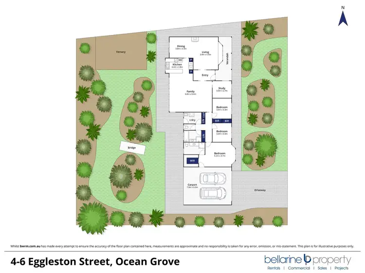 Floorplan of Homely house listing, 4-6 Eggleston Street, Ocean Grove VIC 3226