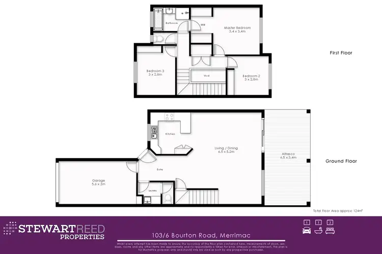 Floorplan of Homely townhouse listing, 103/6 Bourton Road, Merrimac QLD 4226