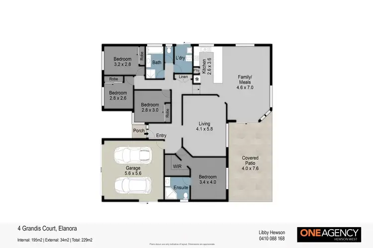 Floorplan of Homely house listing, 4 Grandis Court, Elanora QLD 4221