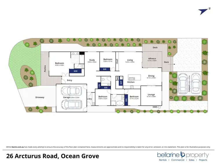 Floorplan of Homely house listing, 26 Arcturus Road, Ocean Grove VIC 3226
