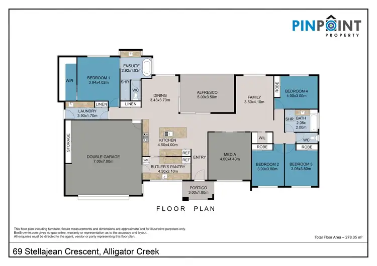 Floorplan of Homely house listing, 69 Stellajean Crescent, Alligator Creek QLD 4740