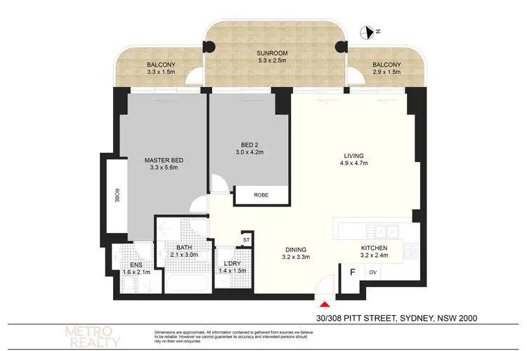 Floorplan of Homely apartment listing, 30/308 Pitt St, Sydney NSW 2000