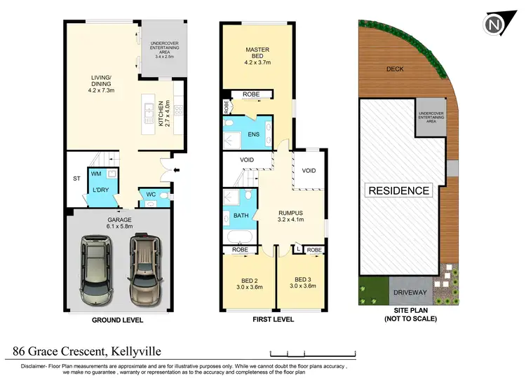 Floorplan of Homely townhouse listing, 86 Grace Crescent, Kellyville NSW 2155