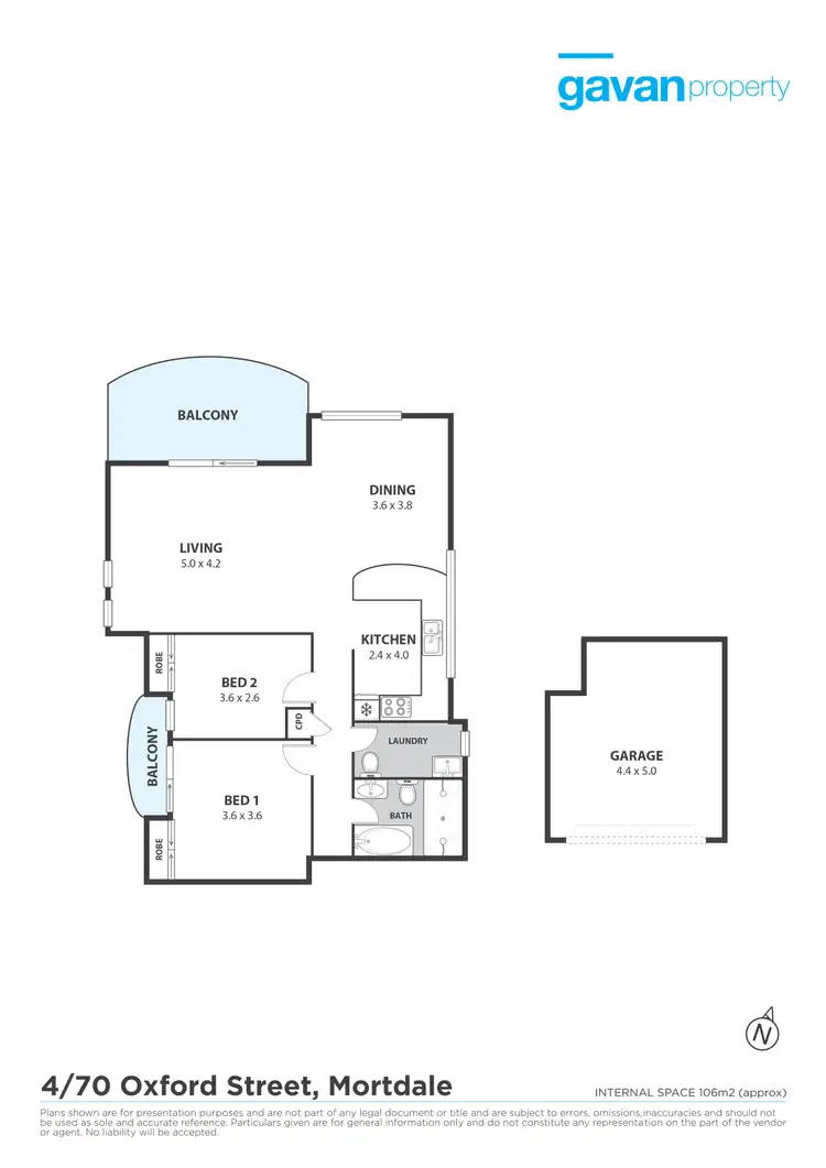 Floorplan of Homely apartment listing, 4/70 Oxford Street, Mortdale NSW 2223