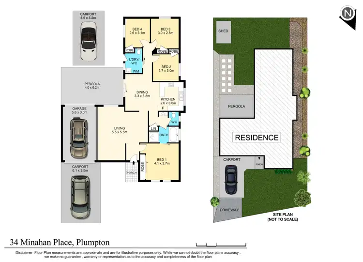Floorplan of Homely house listing, 34 Minahan Place, Plumpton NSW 2761