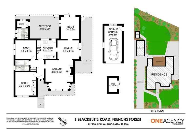 Floorplan of Homely house listing, 6 Blackbutts Rd, Frenchs Forest NSW 2086