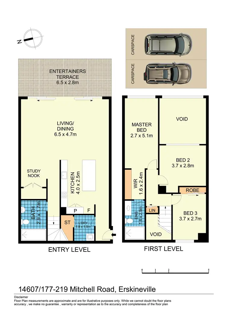 Floorplan of Homely apartment listing, 14607/177-219 Mitchell Road, Erskineville NSW 2043
