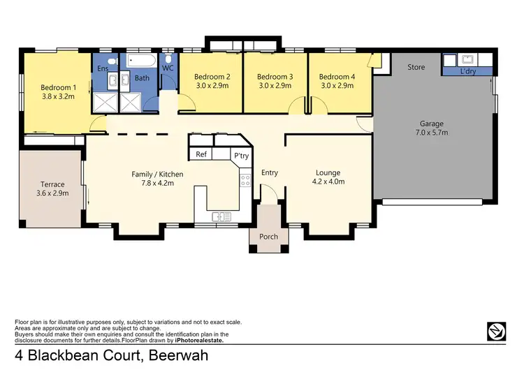 Floorplan of Homely house listing, 4 Blackbean Court, Beerwah QLD 4519