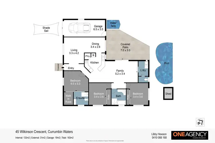 Floorplan of Homely house listing, 45 Wilkinson Crescent, Currumbin Waters QLD 4223