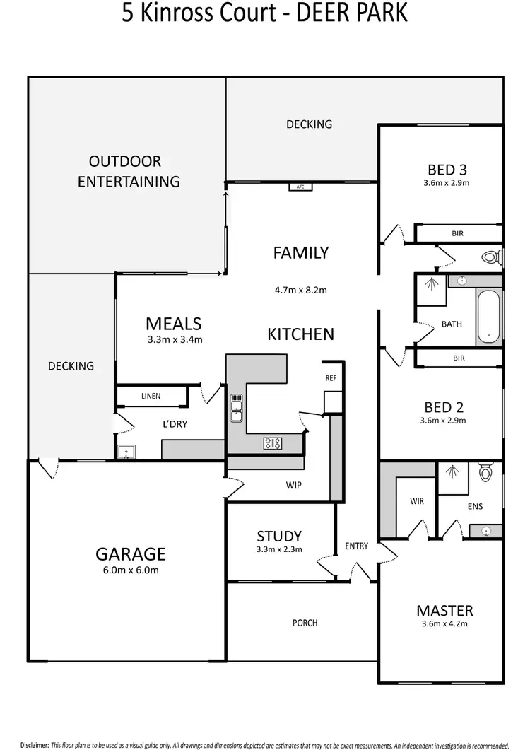 Floorplan of Homely house listing, 5 Kinross Court, Deer Park VIC 3023
