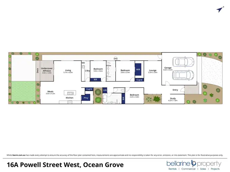 Floorplan of Homely townhouse listing, 16a Powell Street West, Ocean Grove VIC 3226