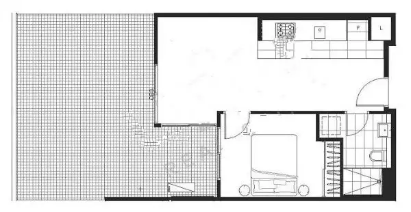 Floorplan of Homely apartment listing, 617/3 Yarra Street, South Yarra VIC 3141
