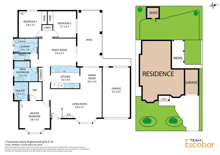 Floorplan of Homely house listing, 17 Gumview Close, Regents Park QLD 4118