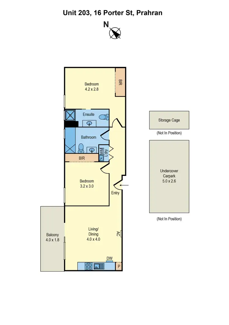 Floorplan of Homely apartment listing, 203/16 Porter Street, Prahran VIC 3181