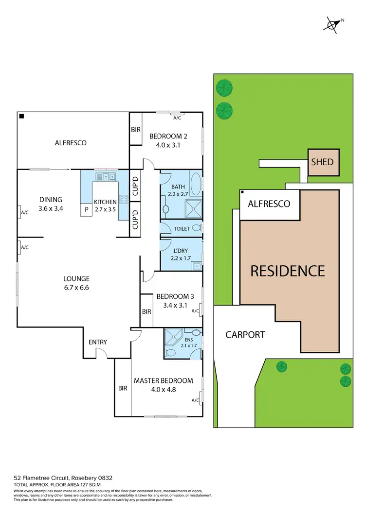 Floorplan of Homely house listing, 52 Flametree Circuit, Rosebery NT 832
