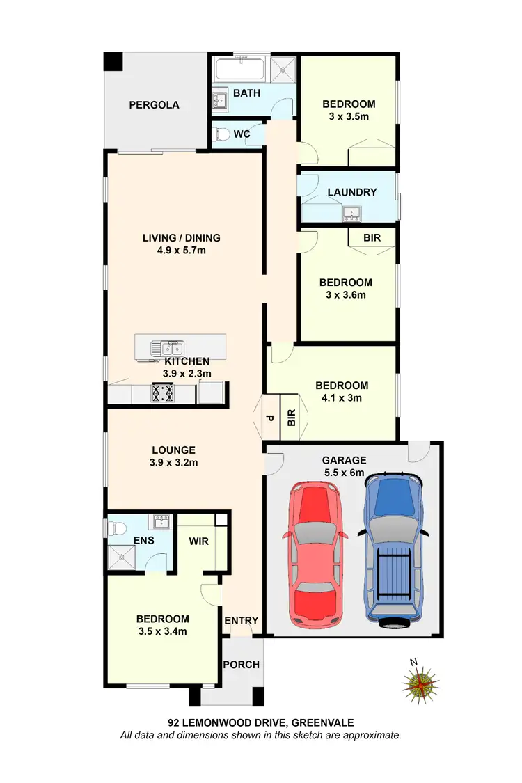 Floorplan of Homely house listing, 92 Lemonwood Drive, Greenvale VIC 3059