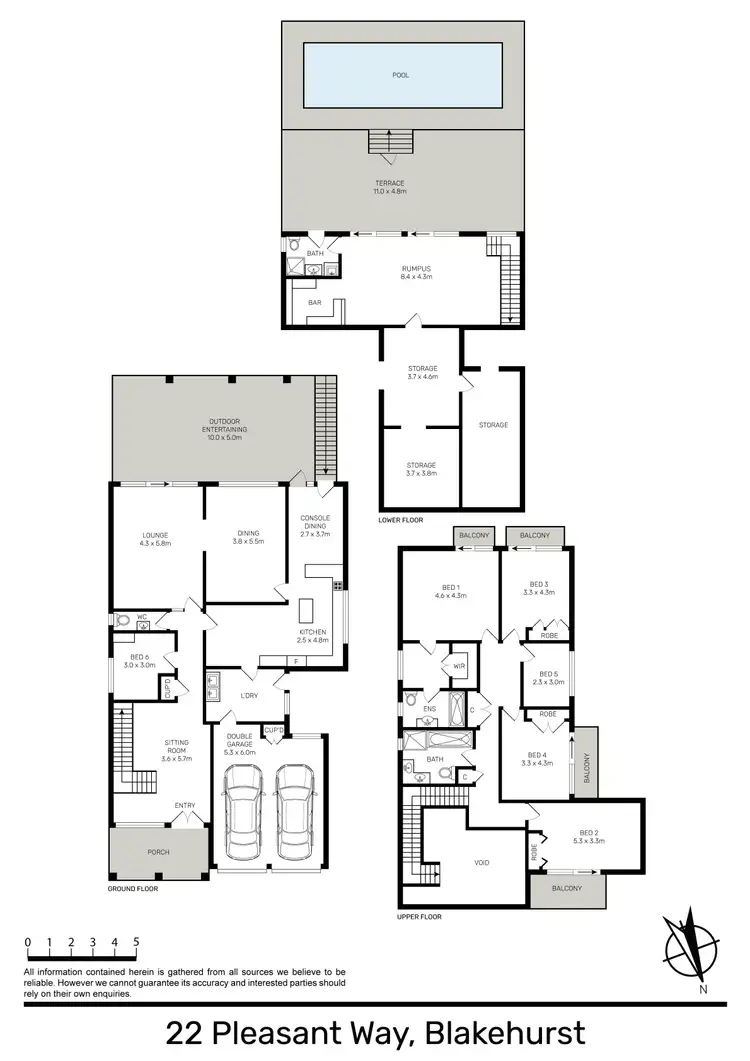 Floorplan of Homely house listing, 22 Pleasant Way, Blakehurst NSW 2221