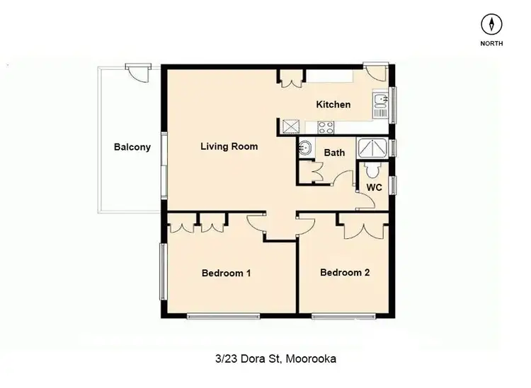 Floorplan of Homely apartment listing, 3/23 Dora Street, Moorooka QLD 4105
