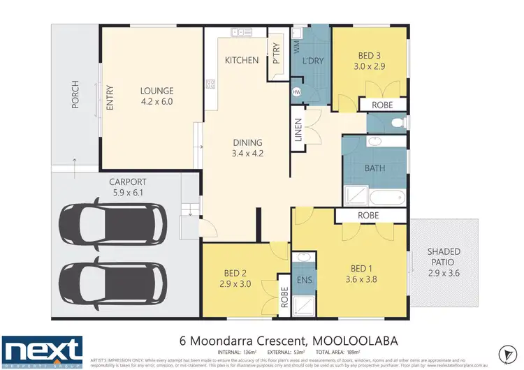 Floorplan of Homely house listing, 6 Moondarra Crescent, Mooloolaba QLD 4557