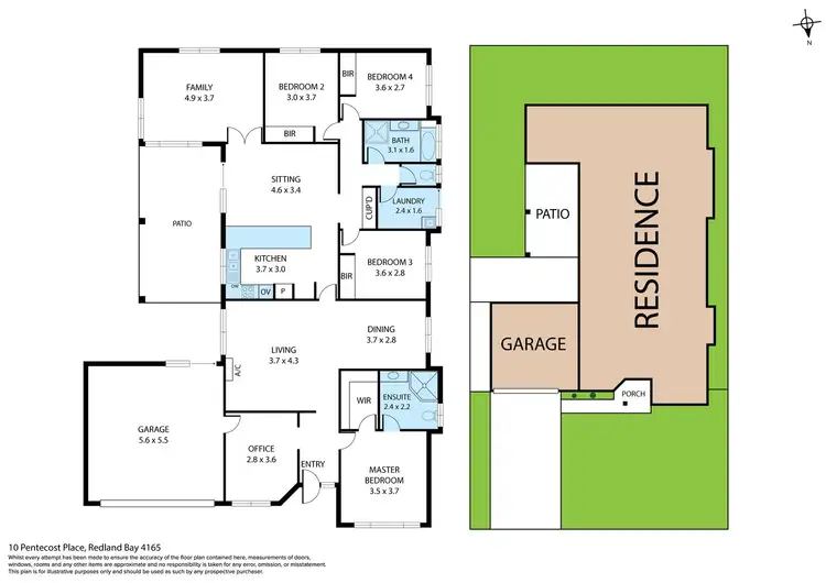 Floorplan of Homely house listing, 10 Pentecost Place, Redland Bay QLD 4165