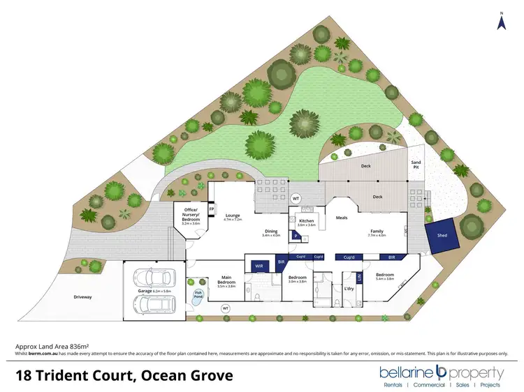 Floorplan of Homely house listing, 18 Trident Court, Ocean Grove VIC 3226