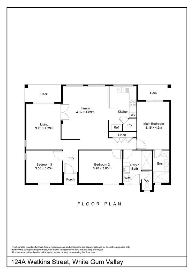 Floorplan of Homely house listing, 124A Watkins Street, White Gum Valley WA 6162