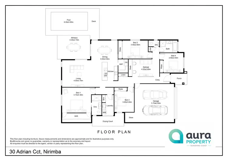 Floorplan of Homely house listing, 30 Adrian Circuit, Nirimba QLD 4551