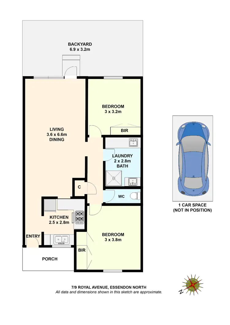 Floorplan of Homely unit listing, 7/9 Royal Avenue, Essendon North VIC 3041