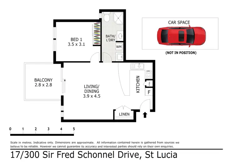 Floorplan of Homely apartment listing, 17/300 Sir Fred Schonell Drive, St Lucia QLD 4067