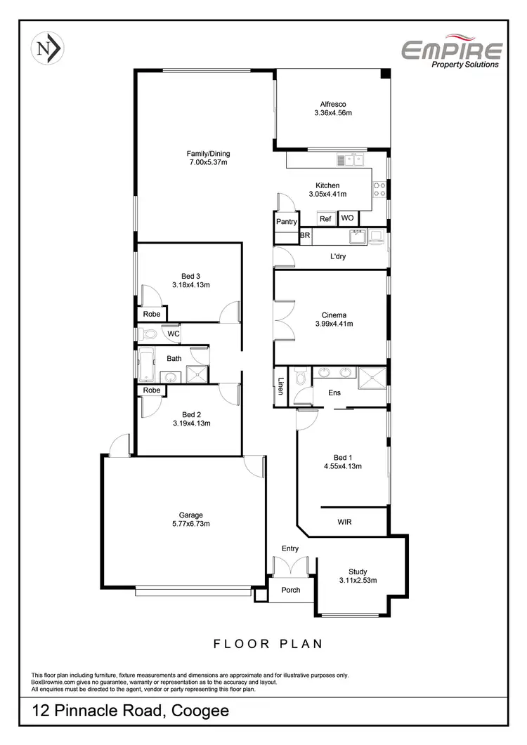 Floorplan of Homely house listing, 12 Pinnacle Road, Coogee WA 6166