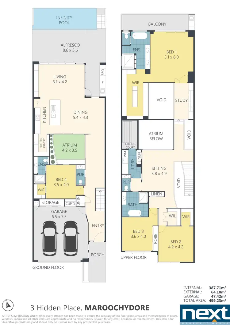 Floorplan of Homely house listing, 3 Hidden Place, Maroochydore QLD 4558