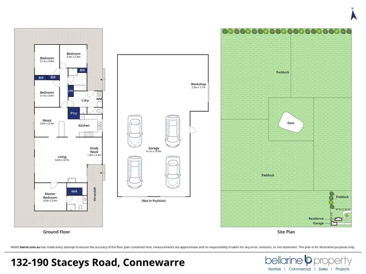 Floorplan of Homely rural property listing, 190 Staceys Road, Connewarre VIC 3227